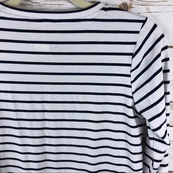 Anthropologie Lili’s Closet navy white stripe top - Picture 7 of 8